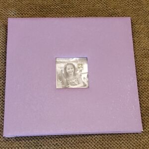 12x12 Purple Scrapbook With Photo Window 10 Pages Top Load